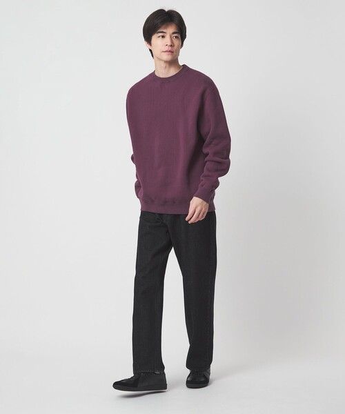 Stone  レッド クルーネック トレーナー green label relaxing（グリーンレーベルリラクシング） トレーナー