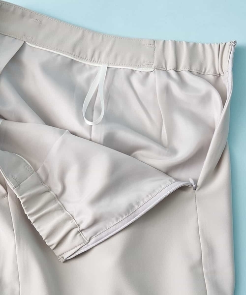 「OFUON le MK」 タイトスカート 38 ライトグレー レディース_画像8