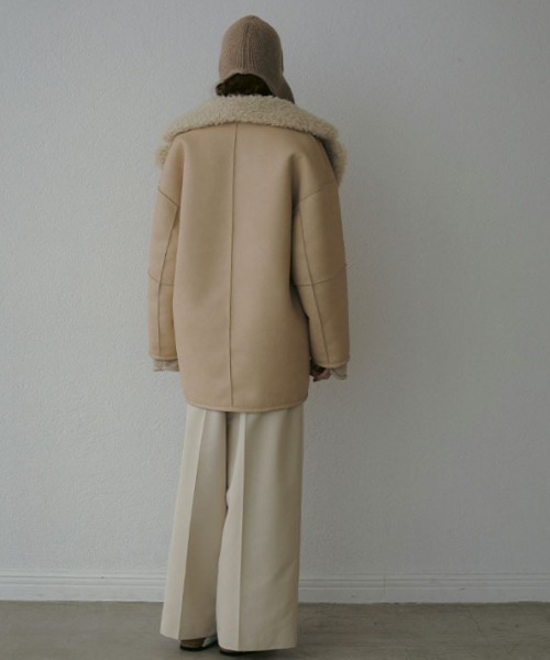 ETRE TOKYOミリタリーボアコート M ベージュ ETRE TOKYO（エトレトウキョウ） コート M ベージュ レディース