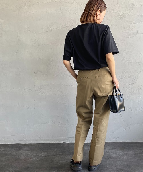 「LACOSTE」 半袖Tシャツ 3 ネイビー レディース_画像8