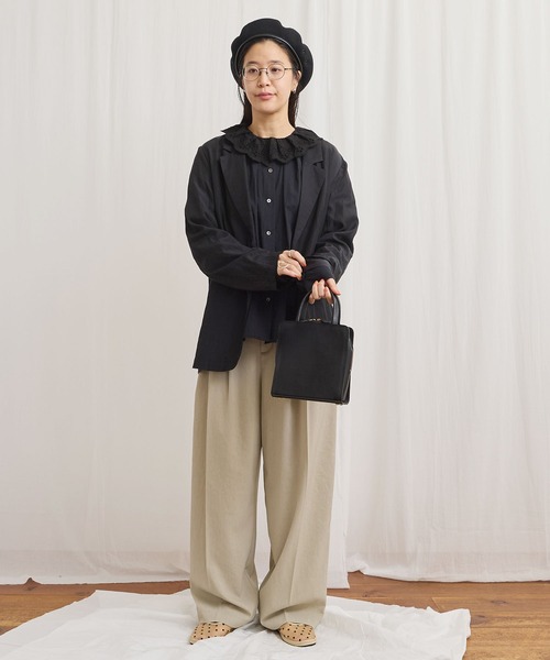 fig london petit blouse 刺繍 スカラップ襟 ブラウス fig London（フィグロンドン）の「petit blouse（シャツ/ブラウス