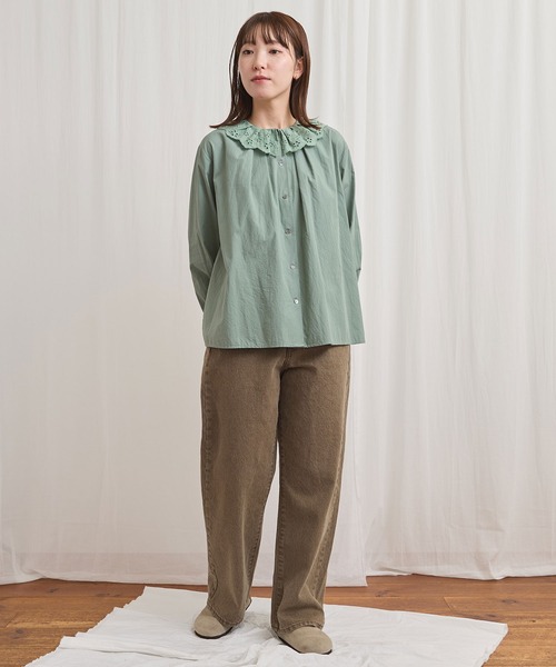 fig London cutwork ブラウス fig London（フィグロンドン） ブラウス シャツ Wendy shirt