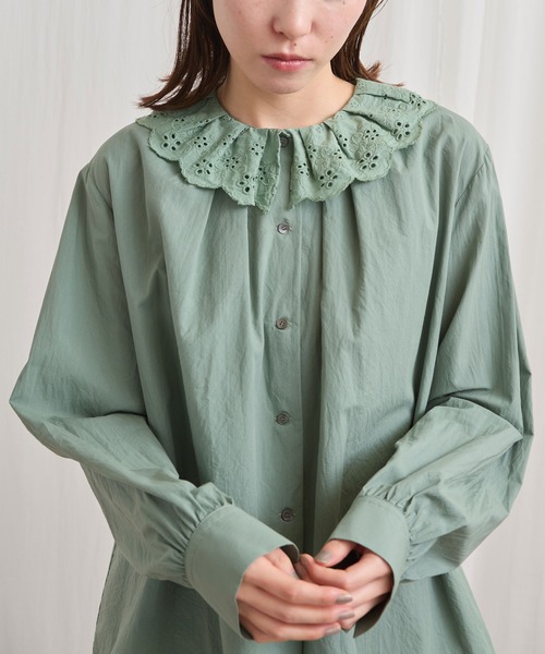 fig London anemone blouse グリーン fig London - fig London anemone blouse グリーンの通販 by ももこ