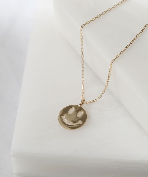 queite ネックレス K10 YG スマイルネックレス「queite」 レディース