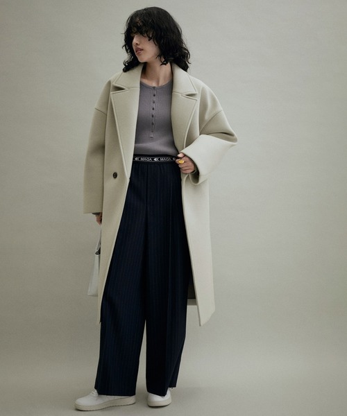 ADAM ET ROPE'（アダムエロペ） チェスターコート 38 ブラック