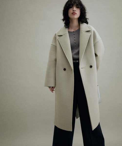 ADAM ET ROPE'（アダムエロペ） チェスターコート 38 ブラック