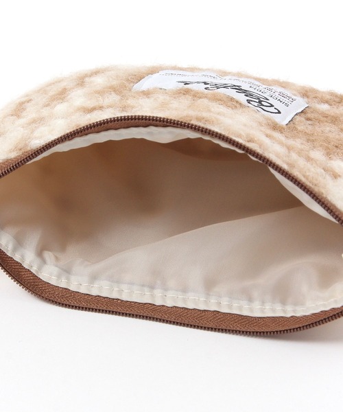 BAYFLOW（ベイフロー） ポーチ BFモコモコチェックフラットポーチ12.5