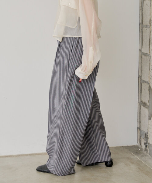 「WHIMSIC」 イージーパンツ FREE ブルー レディース_画像4