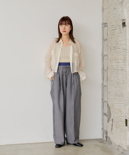 「WHIMSIC」 イージーパンツ FREE ブルー レディース_画像7