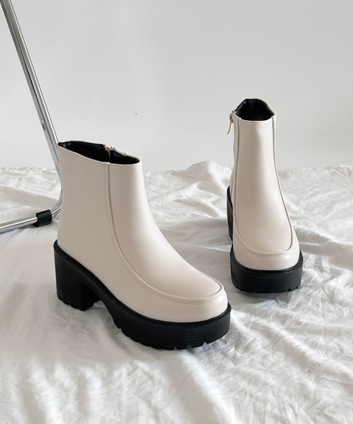 「Shoes in Closet」 ショートブーツ 3L ブラック レディース_画像3