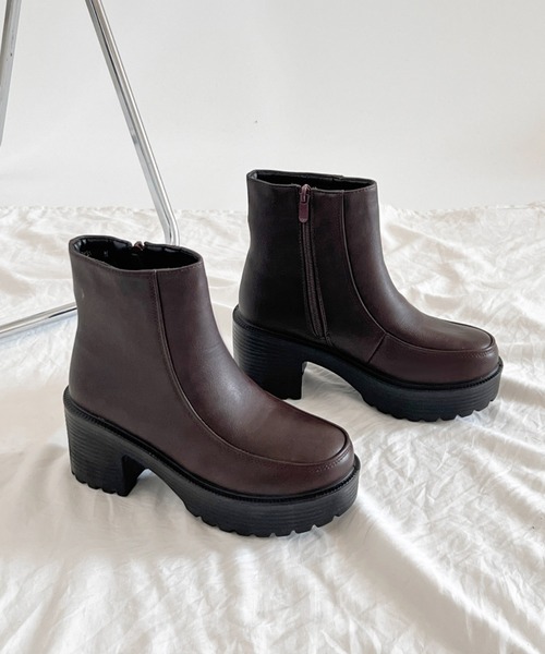 「Shoes in Closet」 ショートブーツ 3L ブラック レディース_画像8