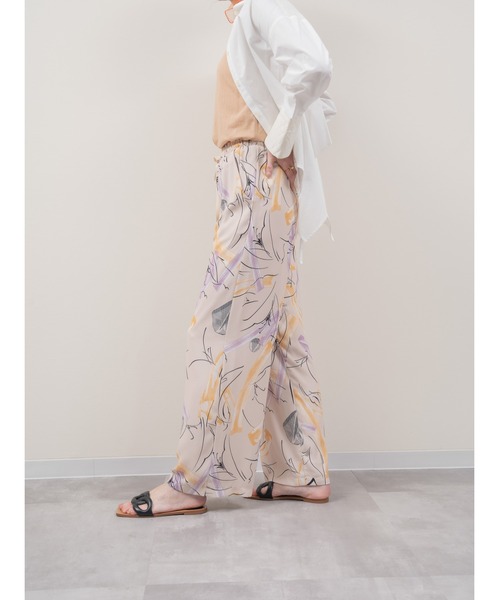 「DOLLUPOOPS」 イージーパンツ 38 ベージュ レディース_画像4