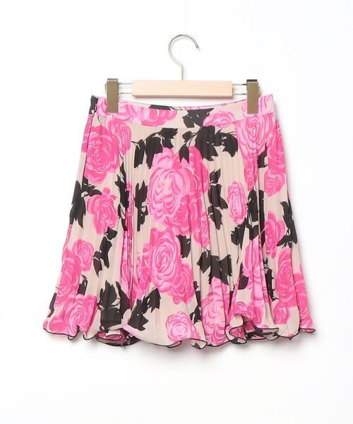 「Milly」 花柄フレアスカート 2 ベージュ レディース_画像2