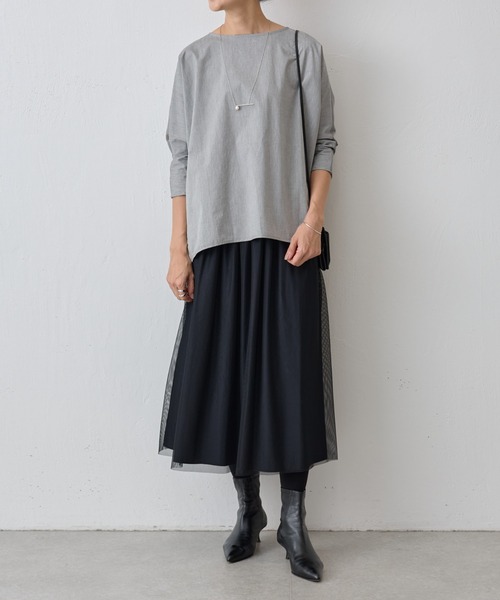 BEARDSLEY（ビアズリー） 7分袖ブラウス FREE ネイビー レディース 