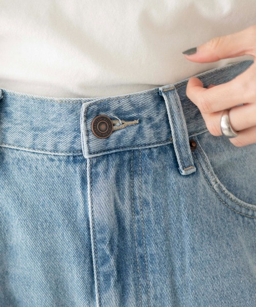 [WEGO] Denim брюки MEDIUM свет индиго голубой женский 