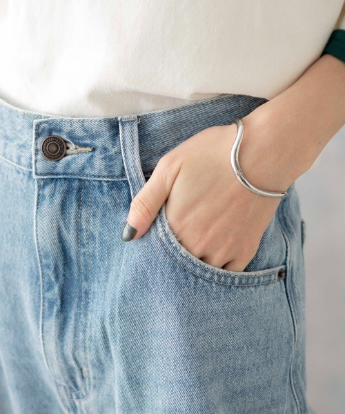 [WEGO] Denim брюки MEDIUM свет индиго голубой женский 