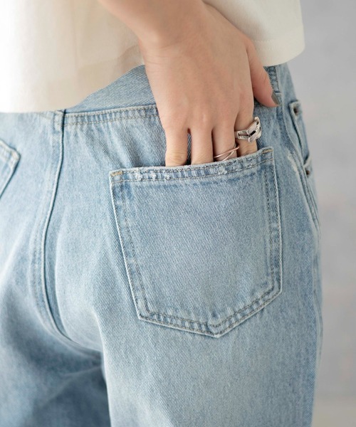 [WEGO] Denim брюки MEDIUM свет индиго голубой женский 