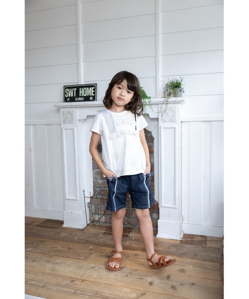 zuppa di zucca（ズッパ ディ ズッカ） tシャツ 切替えドット半袖T