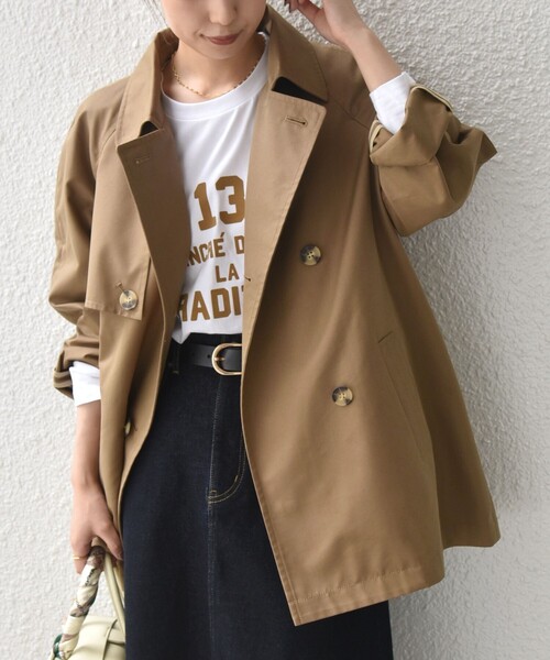 【美品】 SHIPS 高級トレンチコート SHIPS Colors（シップスカラーズ） トレンチコート コート SHIPS