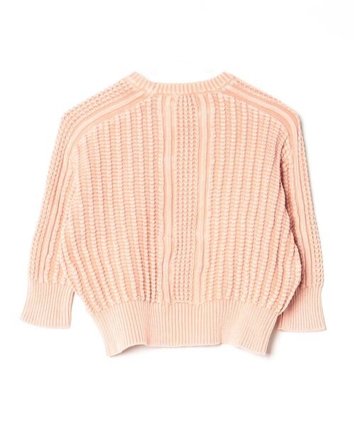 「DEMYLEE」 7分袖ニット S ピンク レディース_画像2