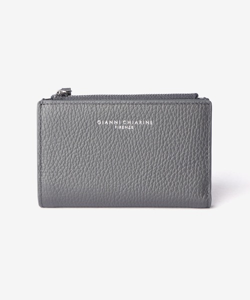 【匿名配送】 グレー 二つ折り財布 GIANNI CHIARINI（ジャンニ キアリーニ） 二つ折り 二つ折り財布 財布