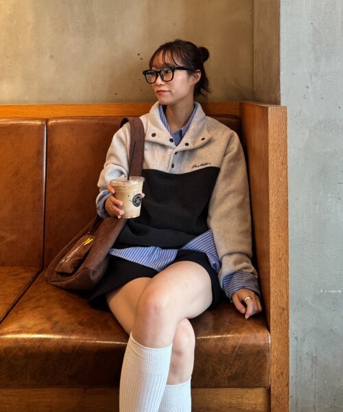 「DISCUS」 ブルゾン MEDIUM チャコールグレー レディース_画像3