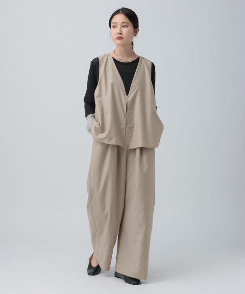 LEPSIM（レプシィム） サロペット オーバーオール Vネック