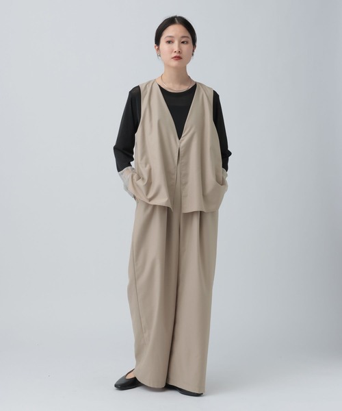 LEPSIM（レプシィム） サロペット オーバーオール Vネック