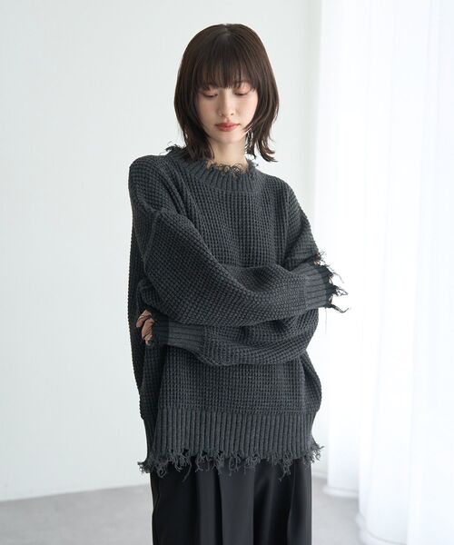 「Editt by YECCA VECCA」 長袖ニット FREE ブルー レディース_画像2