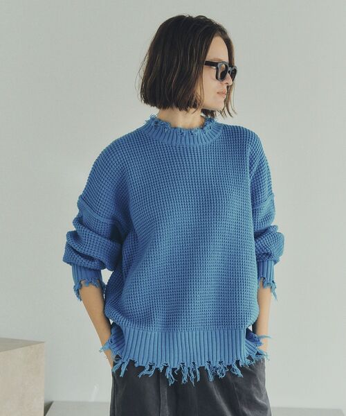 「Editt by YECCA VECCA」 長袖ニット FREE ブルー レディース_画像3