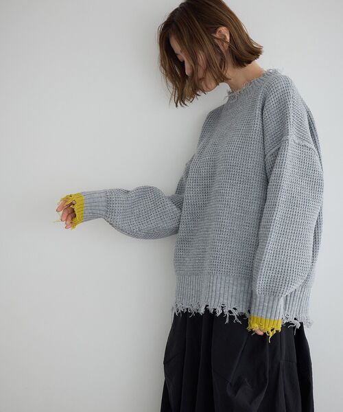 「Editt by YECCA VECCA」 長袖ニット FREE ブルー レディース_画像8
