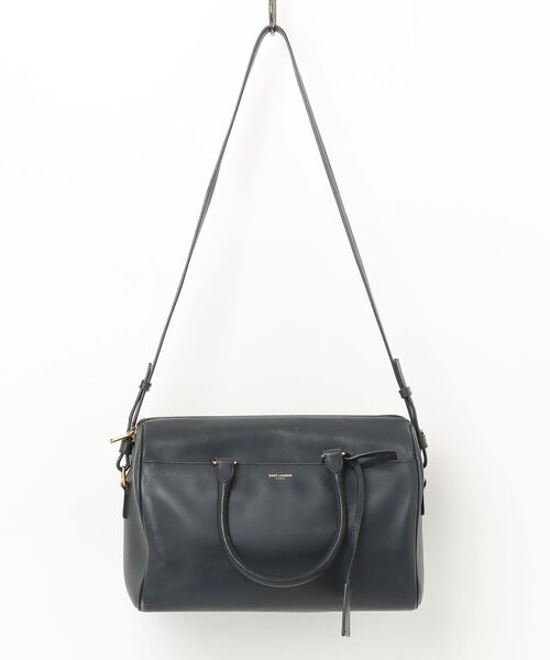 「SAINT LAURENT PARIS」 クラシック ダッフル6 2WAYバッグ - ネイビー レディース