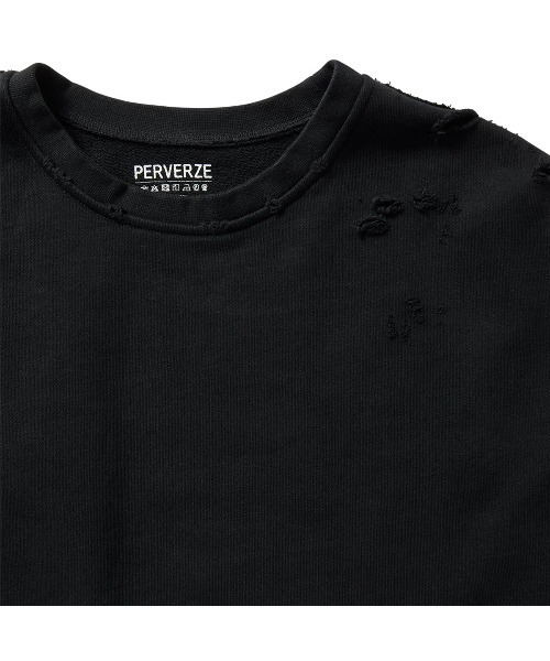 「PERVERZE」 スウェットカットソー FREE ブラック レディースの画像