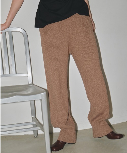 「TODAYFUL」 イージーパンツ 36inch ベージュ レディース