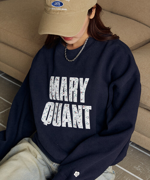 「PUBLUX」 スウェットカットソー「MARY QUANTコラボ」 フリ- アッシュグレー レディース_画像2