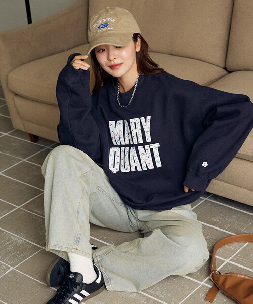 「PUBLUX」 スウェットカットソー「MARY QUANTコラボ」 フリ- アッシュグレー レディース_画像4
