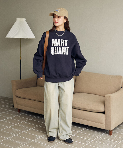 「PUBLUX」 スウェットカットソー「MARY QUANTコラボ」 フリ- アッシュグレー レディース_画像6