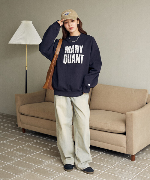 「PUBLUX」 スウェットカットソー「MARY QUANTコラボ」 フリ- アッシュグレー レディース_画像7
