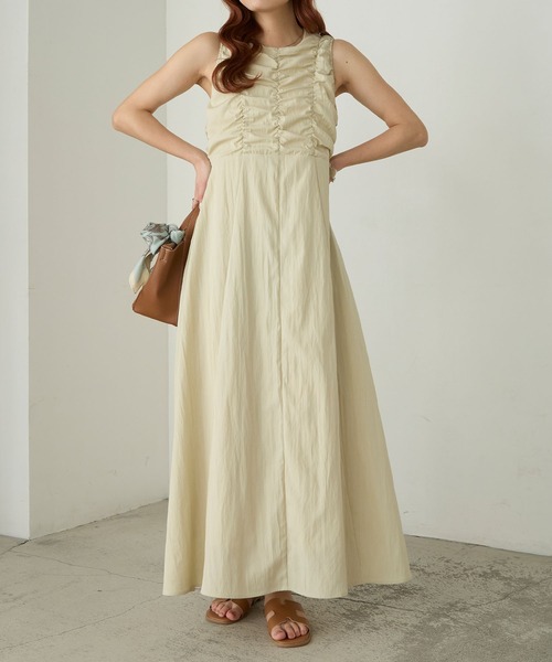 Cherir Mignon ワンピース 夏 「Cherir Mignon」リネンライクノースリ