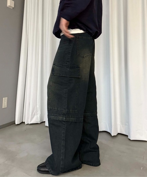 「sedacle」 デニムパンツ SMALL インディゴブルー メンズ_画像8