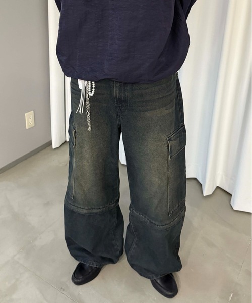 「sedacle」 デニムパンツ SMALL インディゴブルー メンズ_画像9