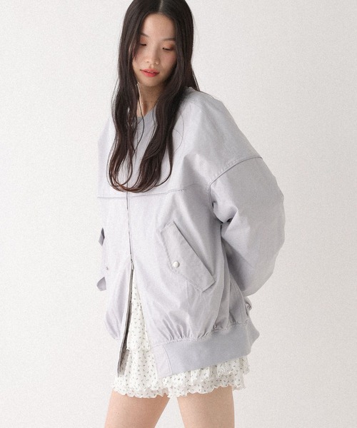 美品♡machatt マチャット　ギャザーバルーンブルゾン Heather（ヘザー） ma1 ma-1 ギャザーBIG MA-1 656615 レディース