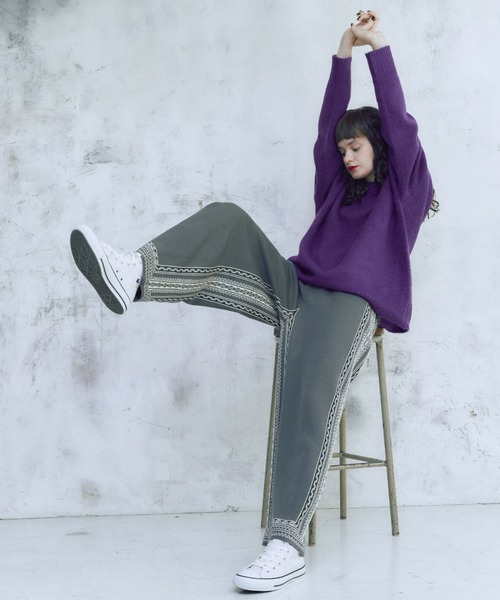 「manana suerte」 イージーパンツ FREE ブラック レディース_画像5