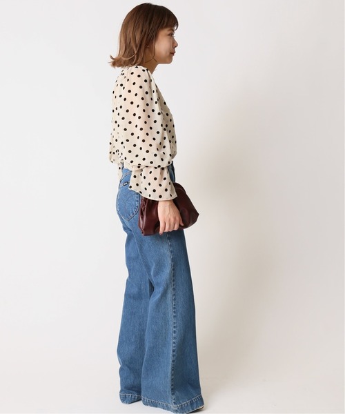 「U by SPICK&SPAN」 長袖ブラウス FREE ベージュ レディース_画像3