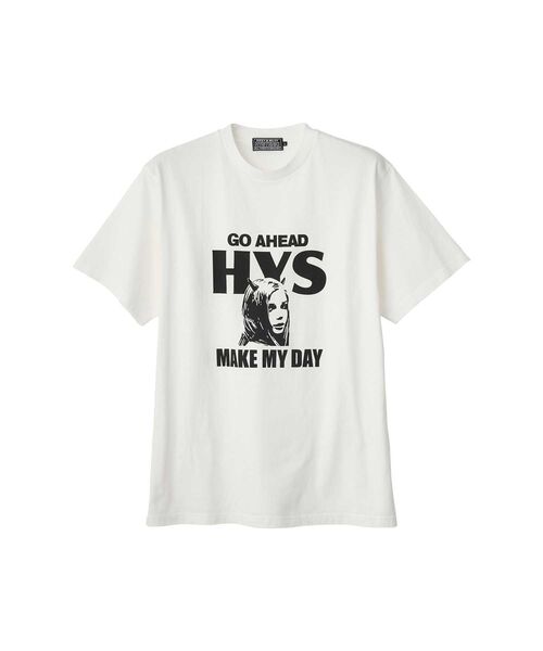 GO AHEAD HYS MAKE MY DAY TシャツホワイトサイズL HYSTERIC GLAMOUR（ヒステリックグラマー） tシャツ MAKE MY DAY T