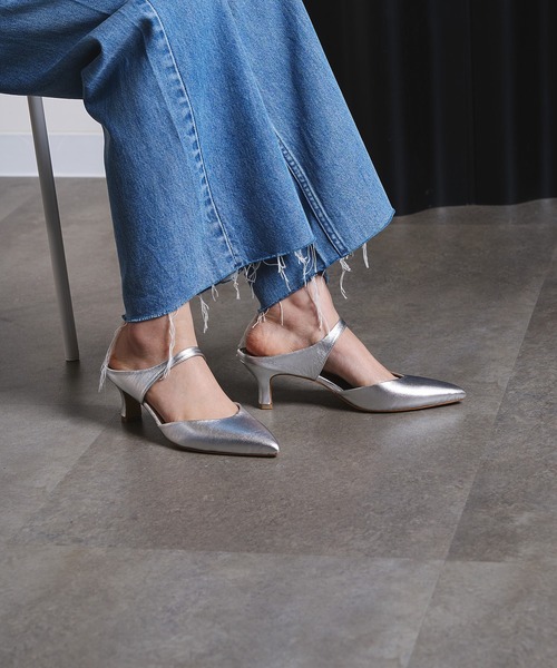 シューズ POINTED BELT MULE レディース