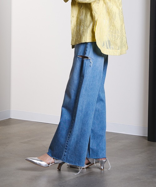 シューズ POINTED BELT MULE レディース