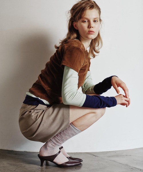 ROSE BUD（ローズバッド） シューズ ミュール POINTED BELT MULE