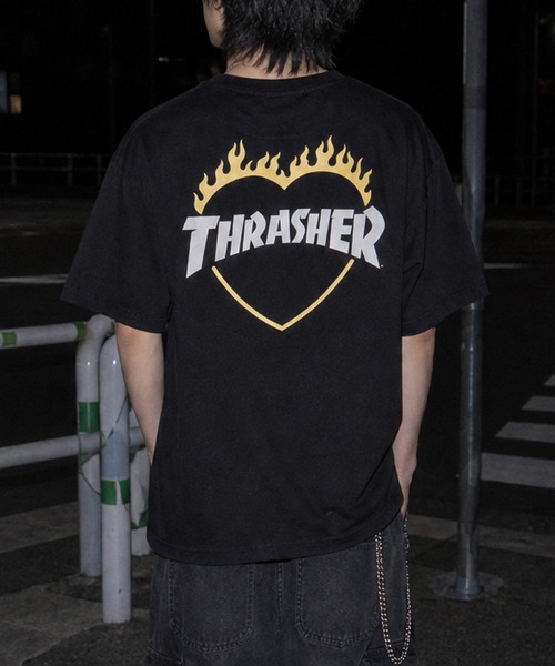 THRASHER（スラッシャー） tシャツ 「at」「THRASHER/スラッシャー