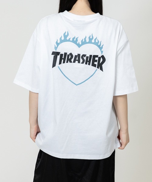 【希少】スラッシャー × ガール コラボ ファイヤーロゴ Tシャツ Lサイズ スラッシャーガールコラボTシャツ - メルカリ